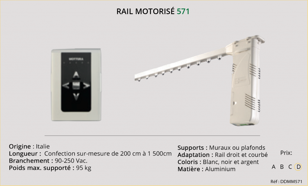 Rail motorisé Mottura - 571