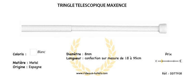 Tringle télescopique Maxence