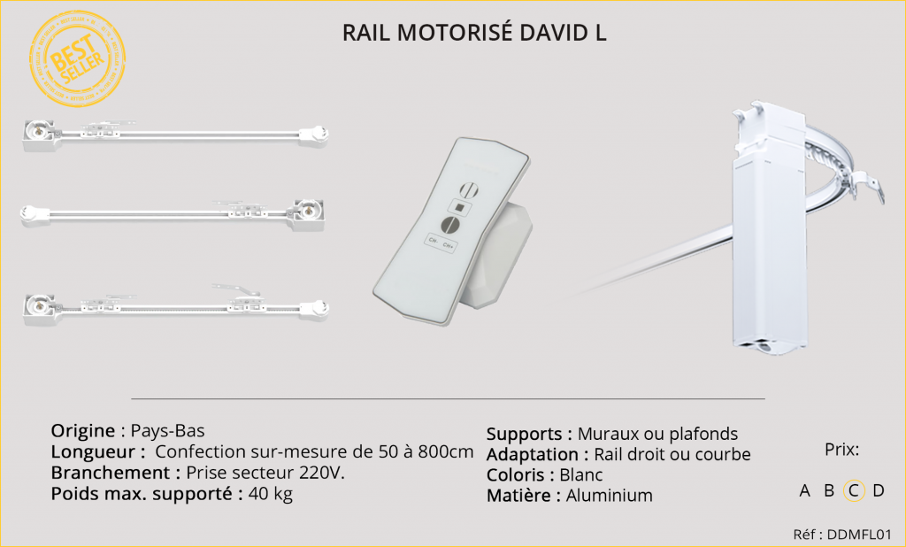 Rails motorisés DAVID-L-