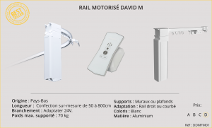 Rails motorisés DAVID-M-