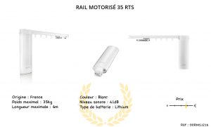 Rail motorisé Somfy 35 RTS