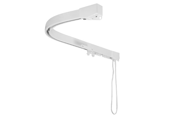 Rails manuels courbés sur mesure pour rideaux et voilages haut de gamme