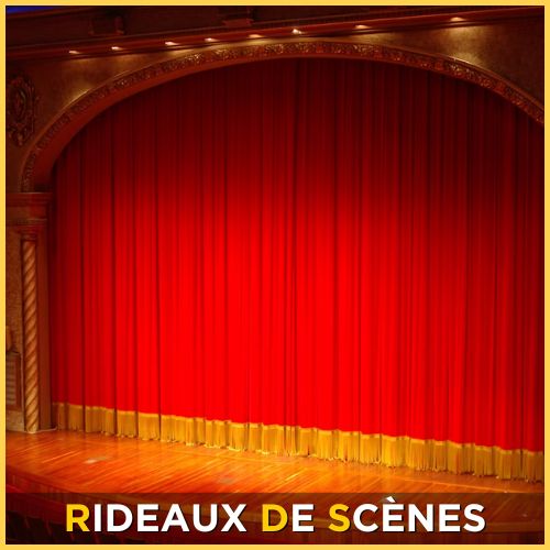 Rideaux de scènes sur mesure motorisé