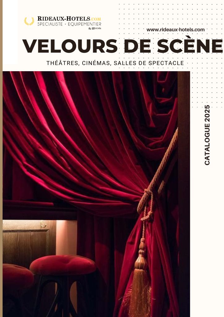 Catalogue de velours pour rideaux de scènes et rideaux en velours